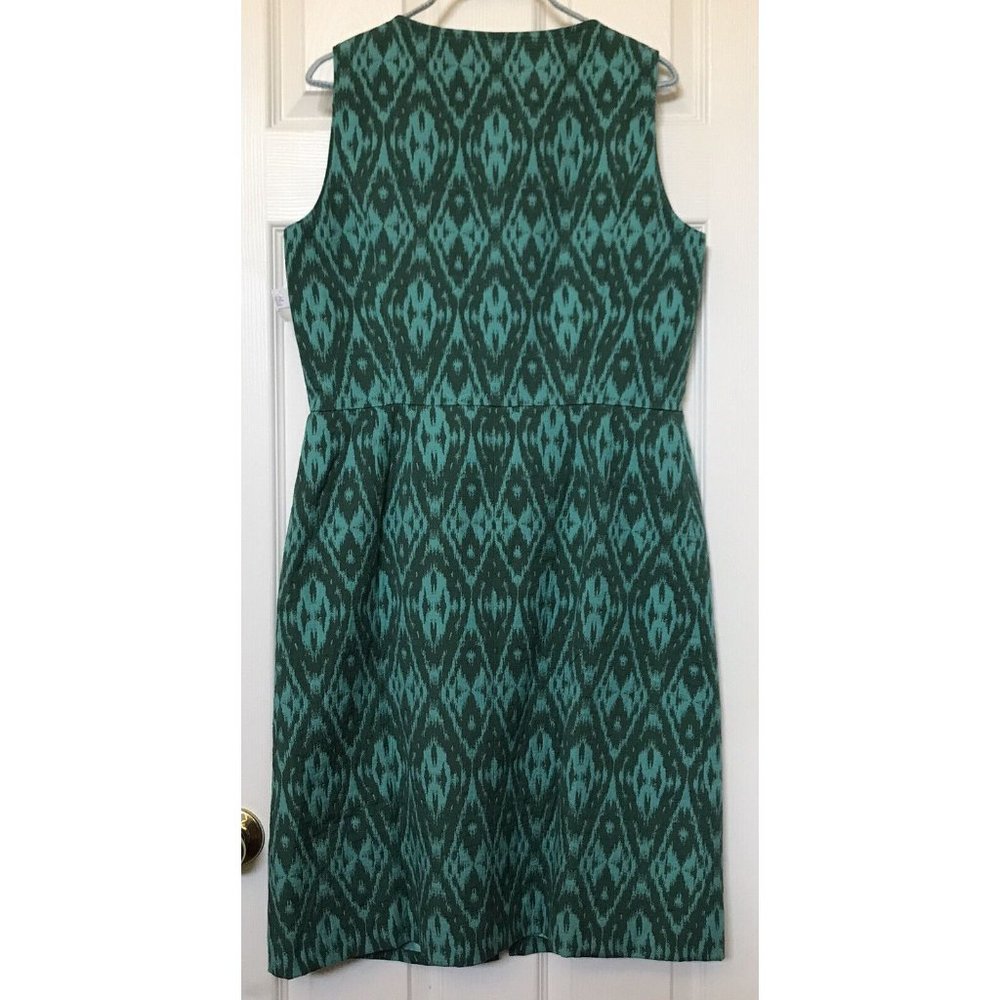 Alex Marie Women's 12 Retro Front Zip Sleeveless Lined Career Sheath Ruth Dress - Picture 8 of 8
